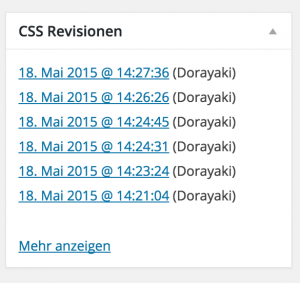 Jetpack CSS Revisionen